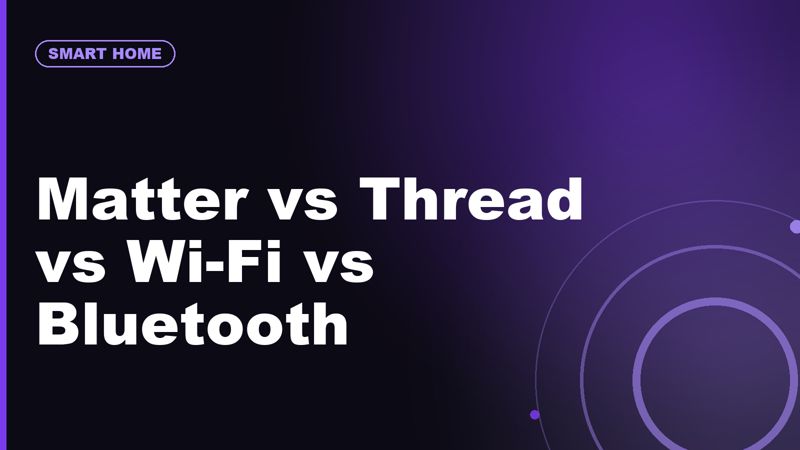 Matter vs Thread vs Wi-Fi vs Bluetooth: Smart Home Standards Explained