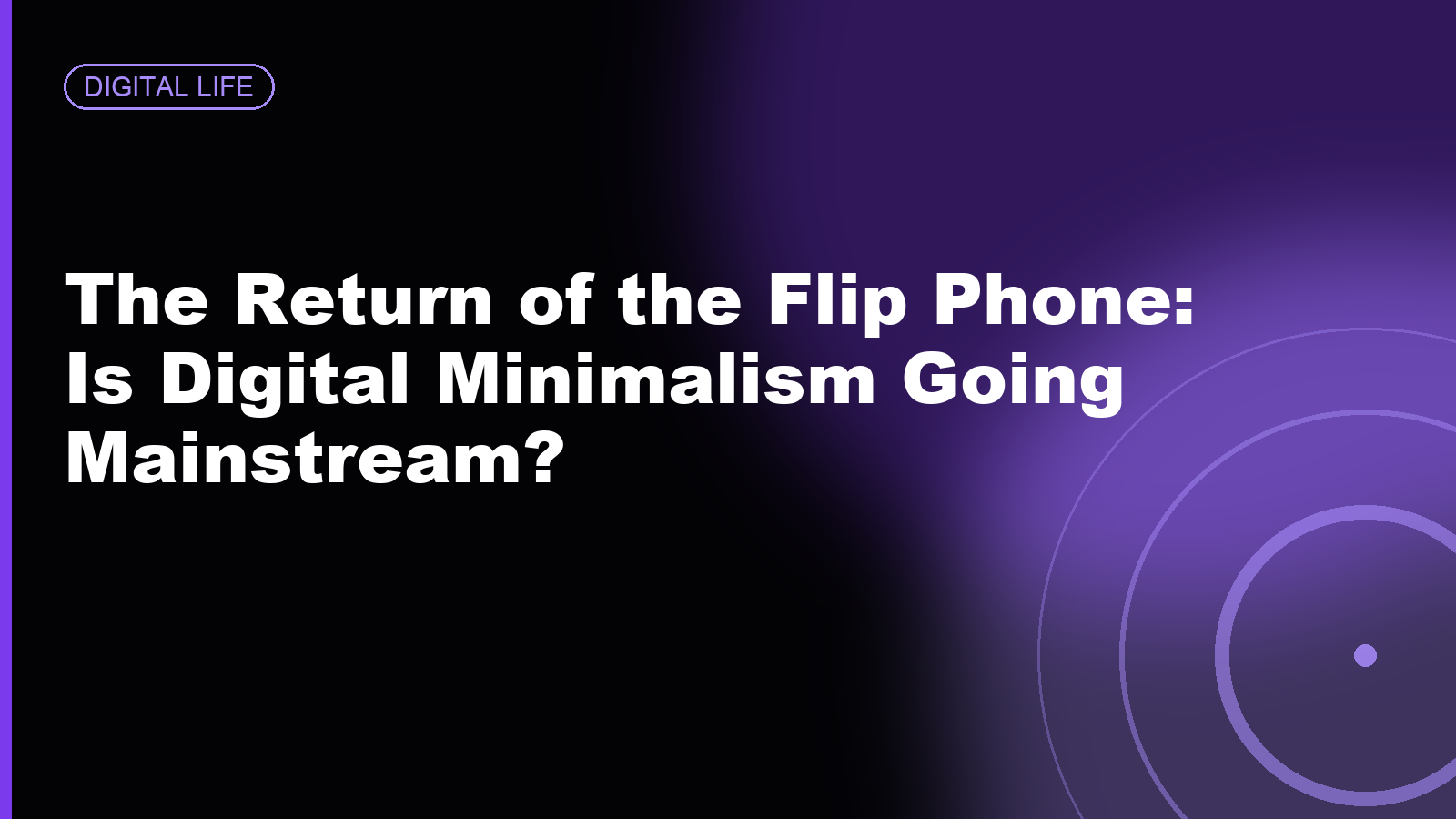 The Return of the Flip Phone: Is Digital Minimalism Finally Going Mainstream?